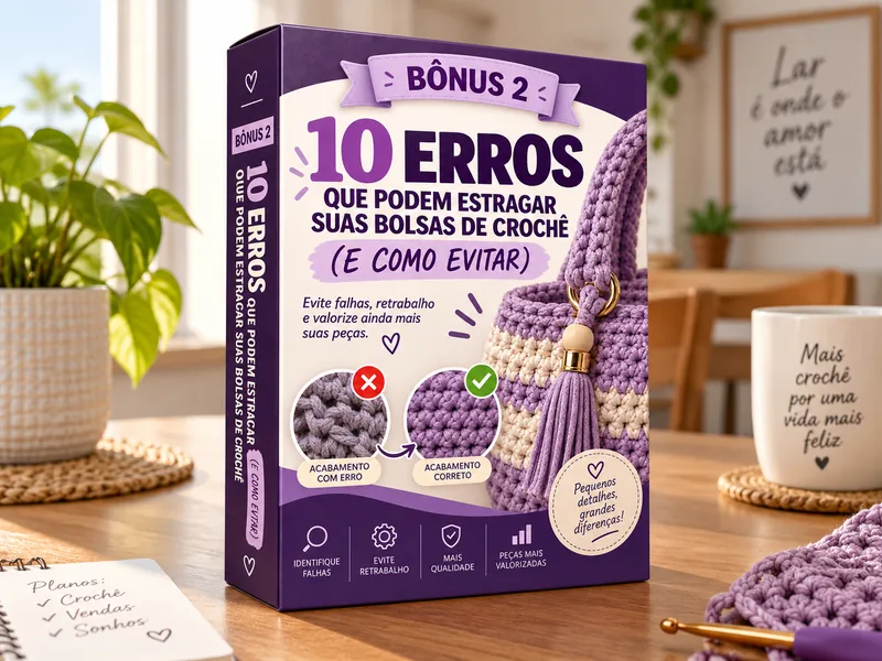Bônus 10 Erros que Podem Estragar suas Bolsas de Crochê (e Como Evitar)